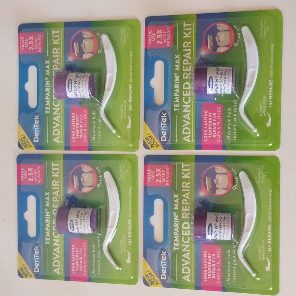 4pc Advanced Repair Kit Dentek Temporary Cavity Fix